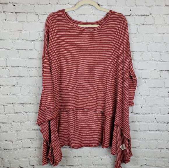 We The Free Free People Oversized Hi Low Hem T Shirt  XS/S - Picture 6 of 10